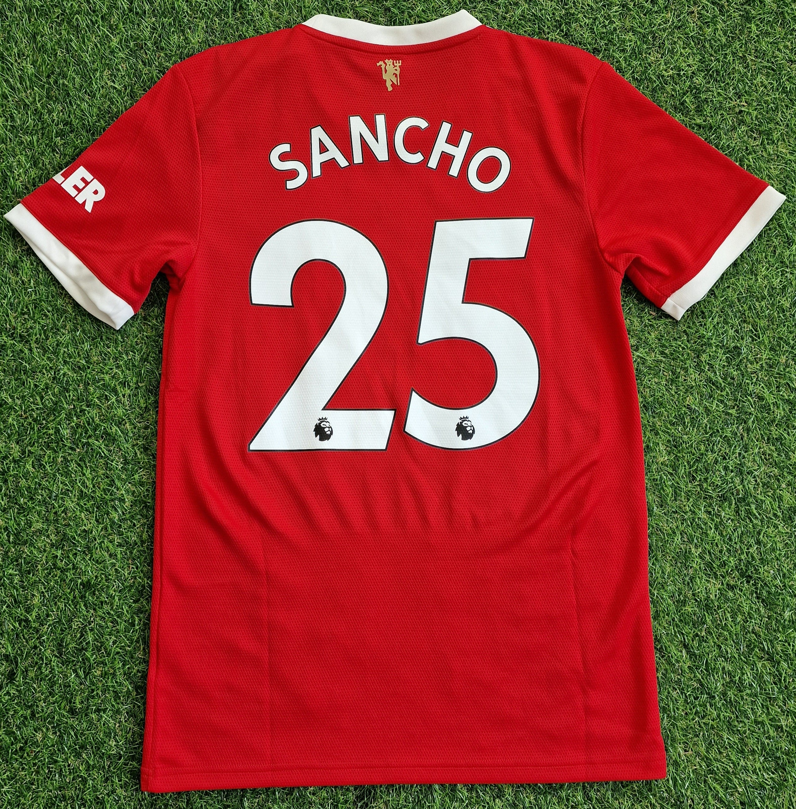 Man Utd Home 2021/22 Shirt #25 Sancho - S