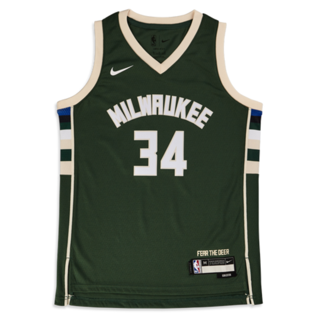 Milwaukee Bucks Giannis Antetokounmpo #34 Icon Swingman - Kids