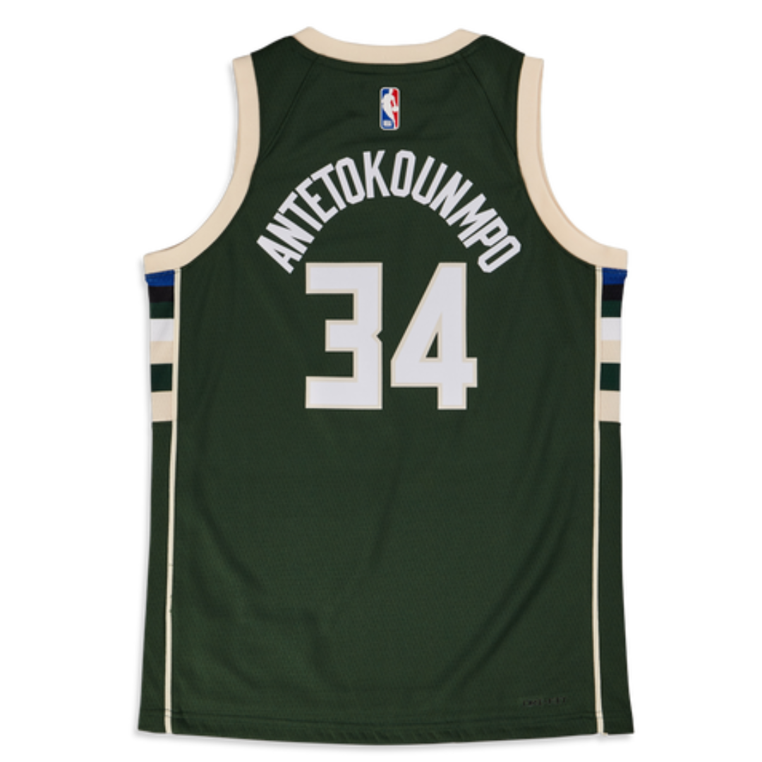 Milwaukee Bucks Giannis Antetokounmpo #34 Icon Swingman - Kids