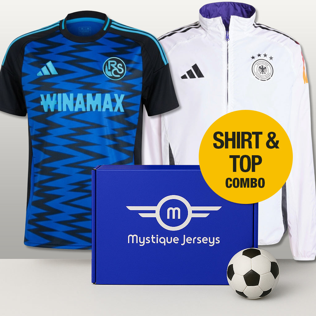 Premium football shirt & top combo mystery gift box